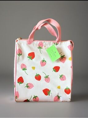 Kate Spade New York Strawberries Insulated Lunch Tote NWT